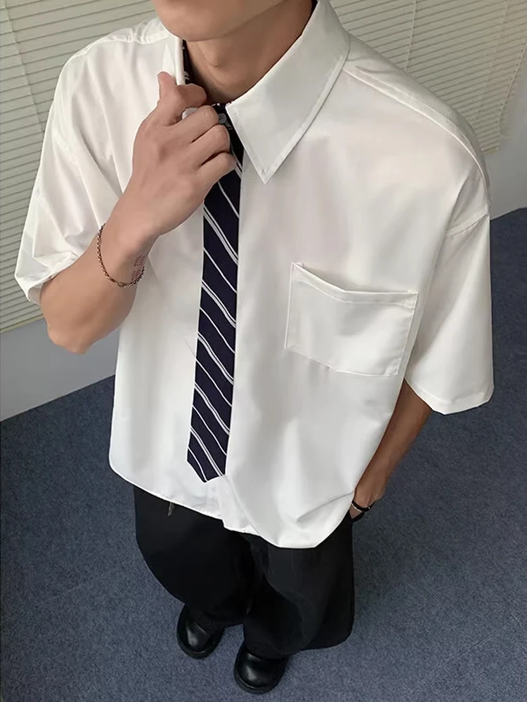 

Летние тонкие ort Sve irt для мужчин и женщин, одинаковые поддельные галстуки, дышащие, легкие, модные, для колледжа, для пар, irt