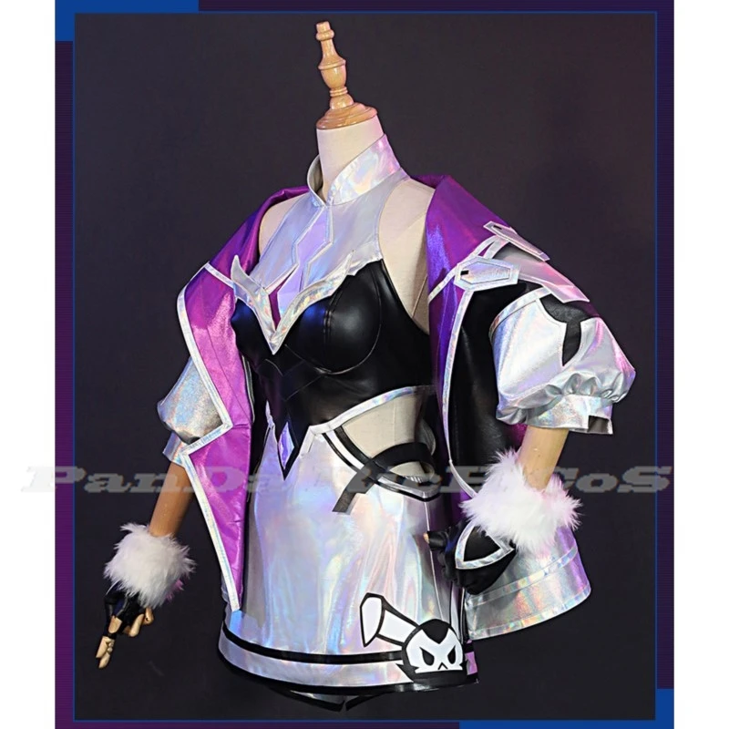 คอสเพลย์ Bounty Hunter Sarah Fortune เกม LOL ชุดคอสเพลย์ผู้หญิงโชคลาภมิสฟอร์จูนวิกผู้หญิง Baju karnaval ฮาโลวีน