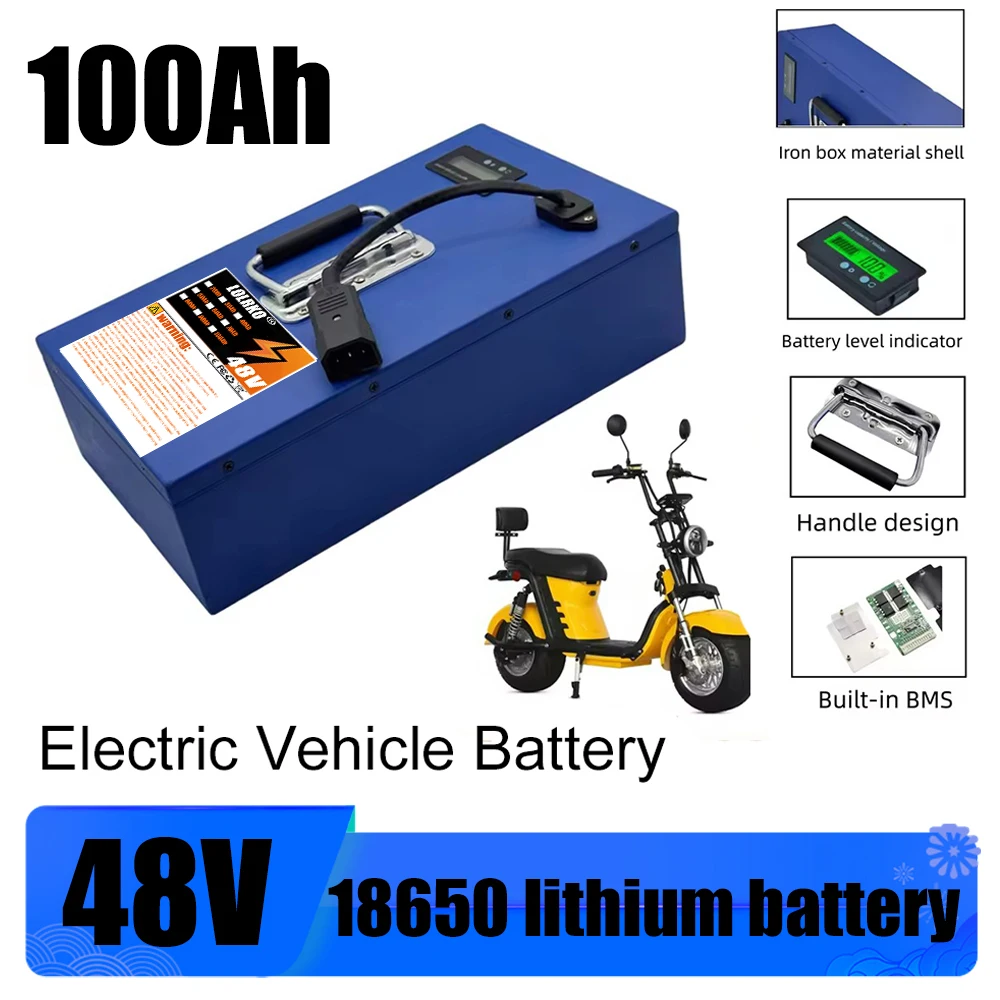 

Air fast transportation 48V 18650 Lithium battery pack 100AH Suitable for motors below 3000W Multiple universal options