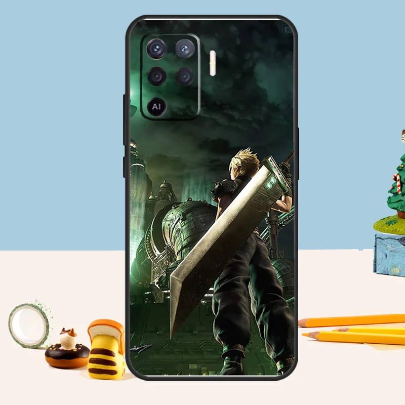 Final Fantasy VII For OPPO A74 A94 A54 A78 A98 A58 A96 A76 A16 A5 A9 A53 A15 A52 A72 A17 A57 A77 A54S Case