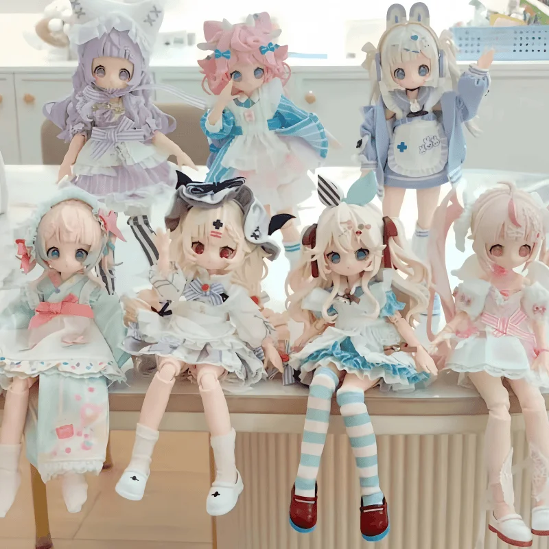 1/8 Scale Movable Eight-Point Doll Toy Mjd Blind Box Collectible Figurine for Dessert Party Desktop Ornament Trendy Blind Box