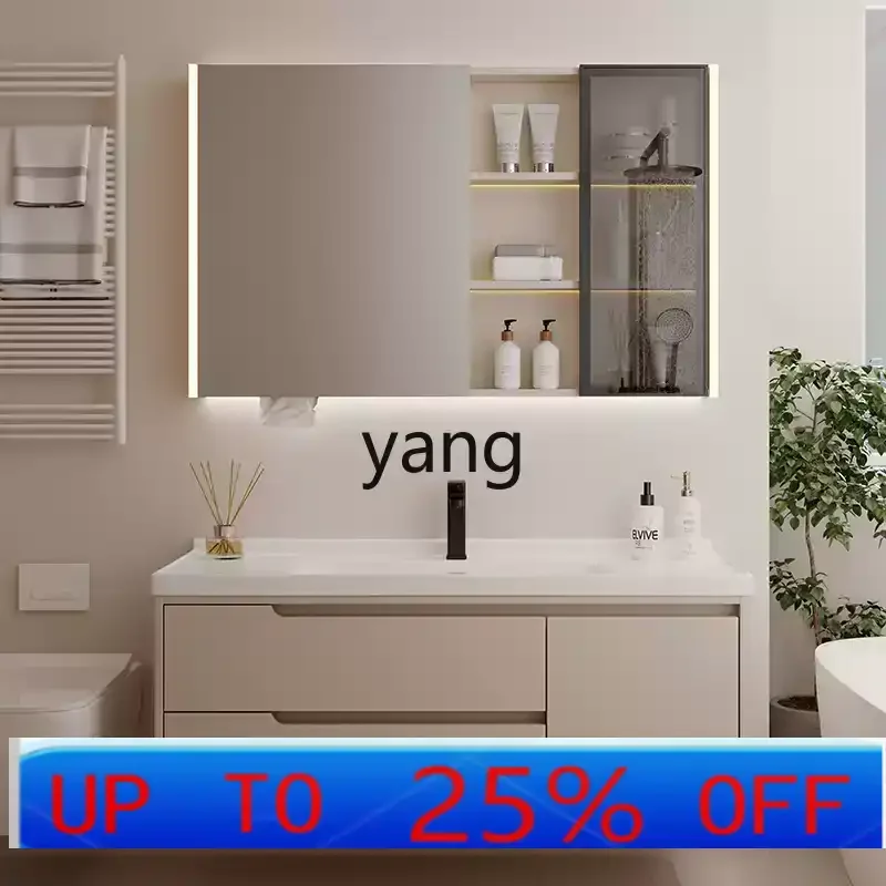 

LMM cream wind bathroom cabinet integrated basin ceramic washbasin toilet combination washbasin