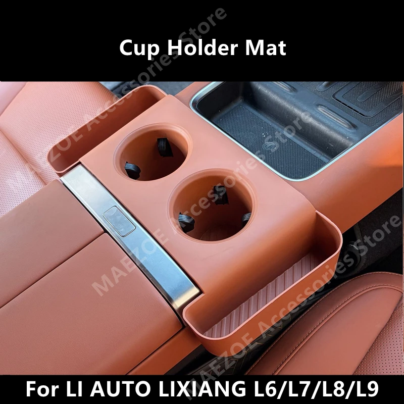 

For LI AUTO LIXIANG L6/L7/L8/L9 Cup Holder Mat,Car Interior Decoration Protection Modification Accessories Refit
