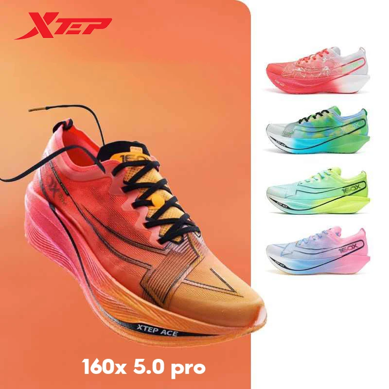 Xtep 160X 5.0 Pro Running Shoes Men Carbon Plate Professional Marathon PB Sport Shoe Lightweight Durability Sneaker 977319110039