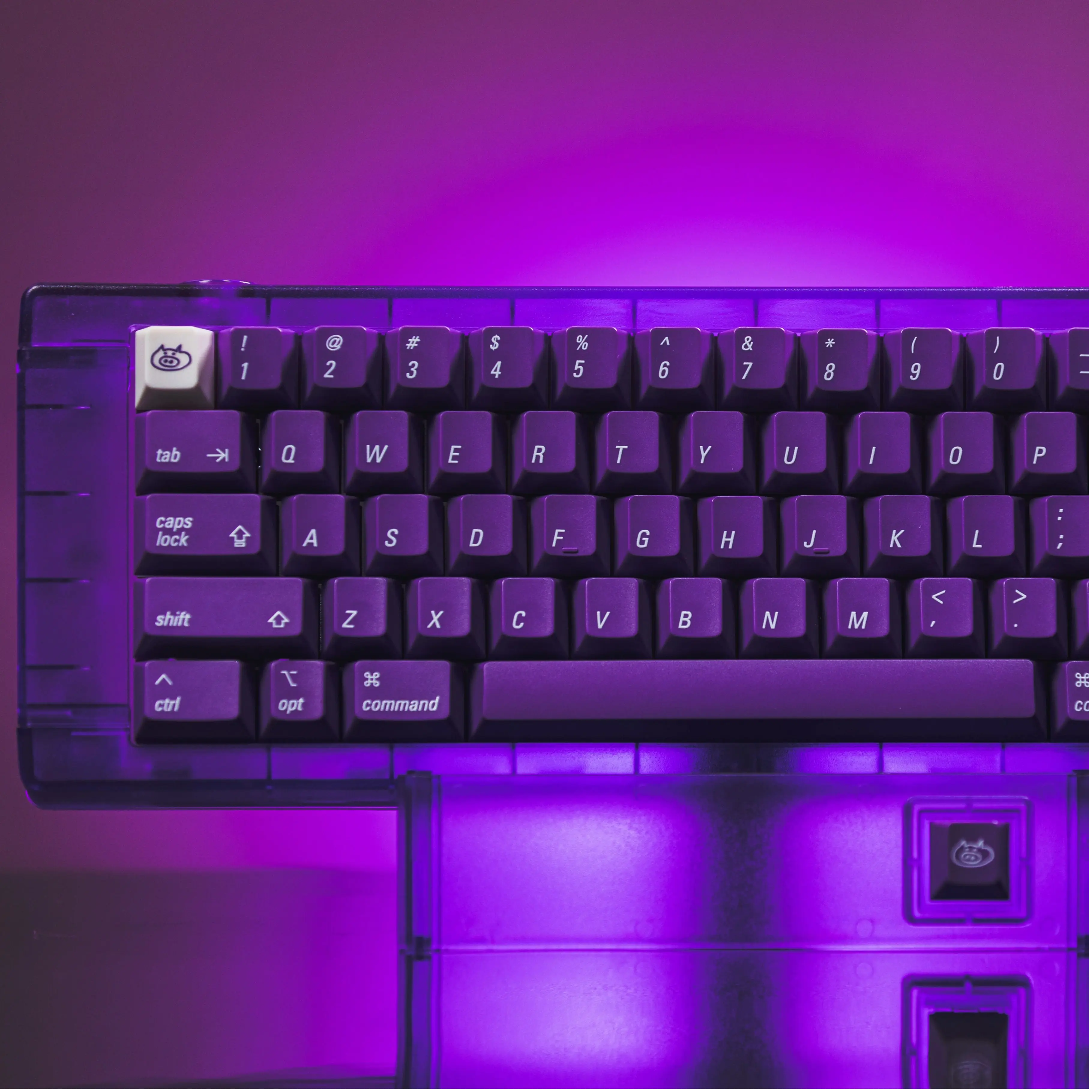 LeleLab Purpple MacOS PC Keycaps ABS UV Print Keycap Original Factory Personalized Keyboard Keycaps Customized PC Gifts