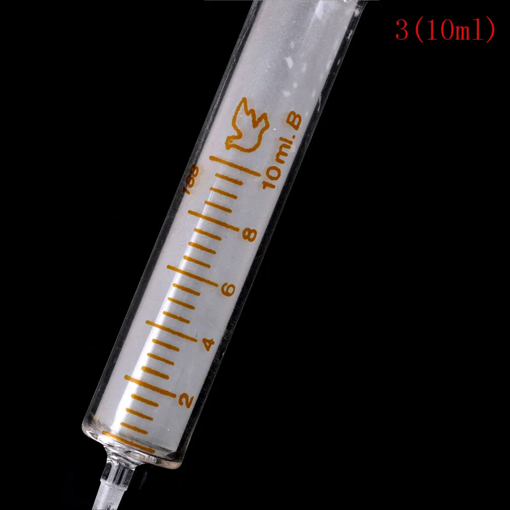 2ML 5ML 10ML Glass Syringe Injector Sampler Dispensing With Ink Chemical Medicine