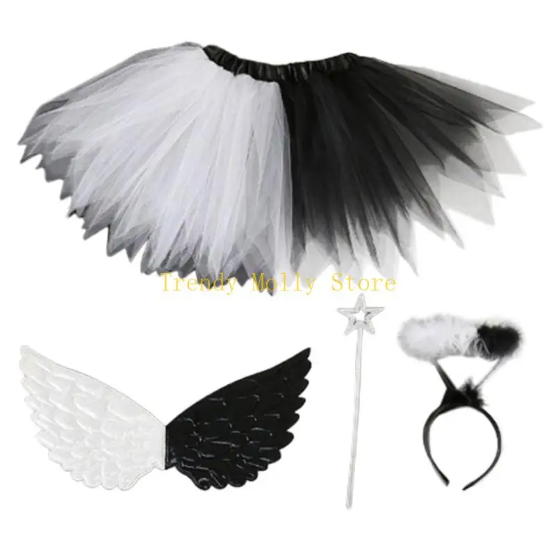 N5KB 할로윈 공주 악마 코스프레 의상 액세서리 소년, 소녀 코스프레 파티