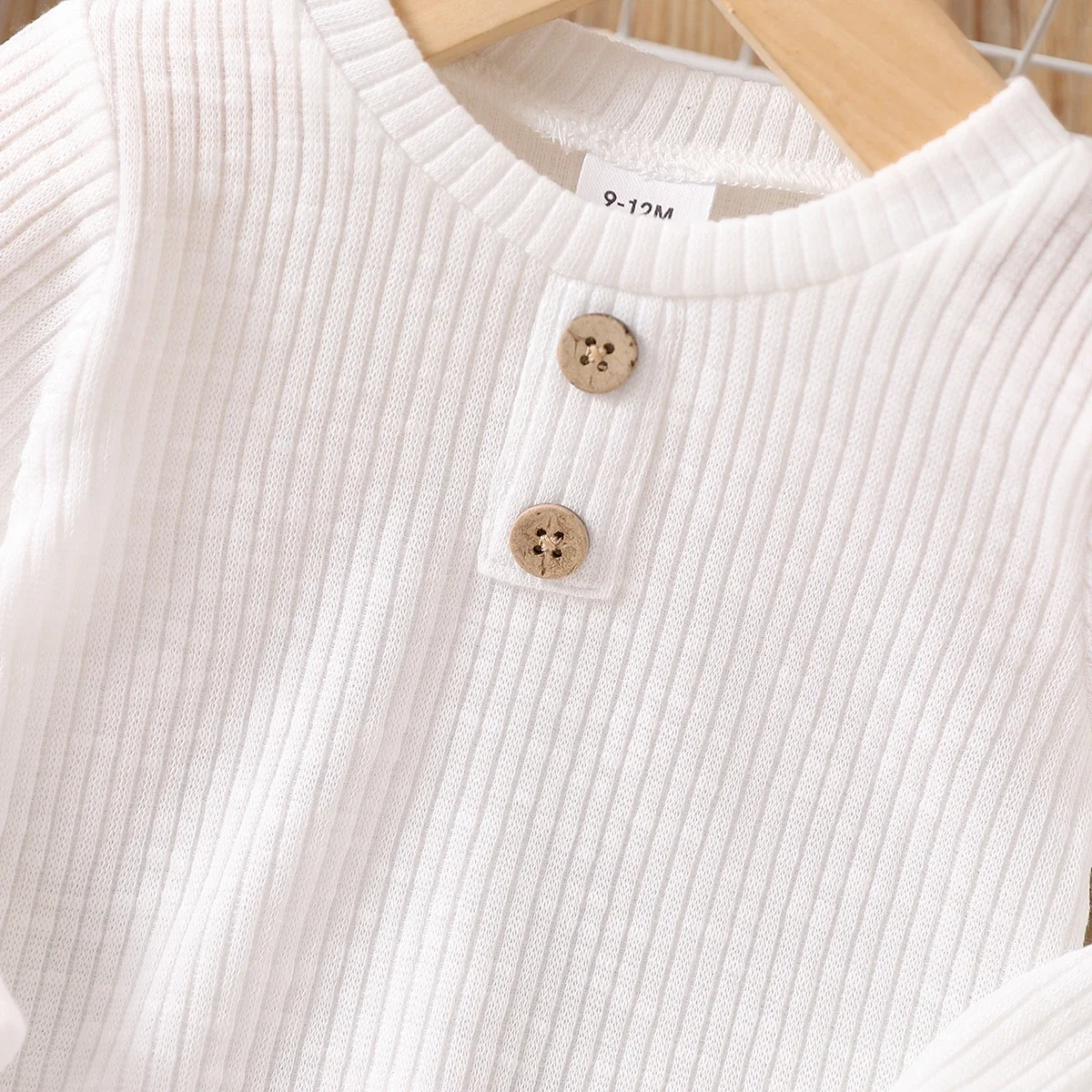 PatPat Toddler Boy Casual Solid Color Ribbed Long-sleeve for Henley Shirt Soft and Comfortable Perfect for Outings Basic Style