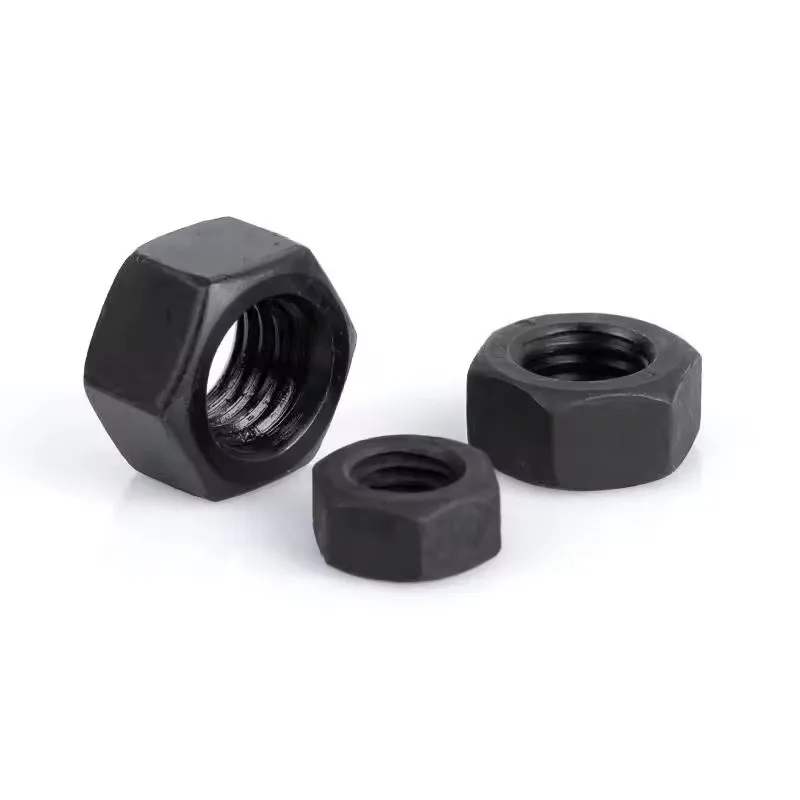 1/2/5/10/20/25/50 Black Grade 8.8 steel DIN934 Hex Hexagon Nut M1.4 M1.6 M2 M2.5 M3 M3.5 M4 M5 M6 M8 M10 M12 M14 M16 M18 M20 M24