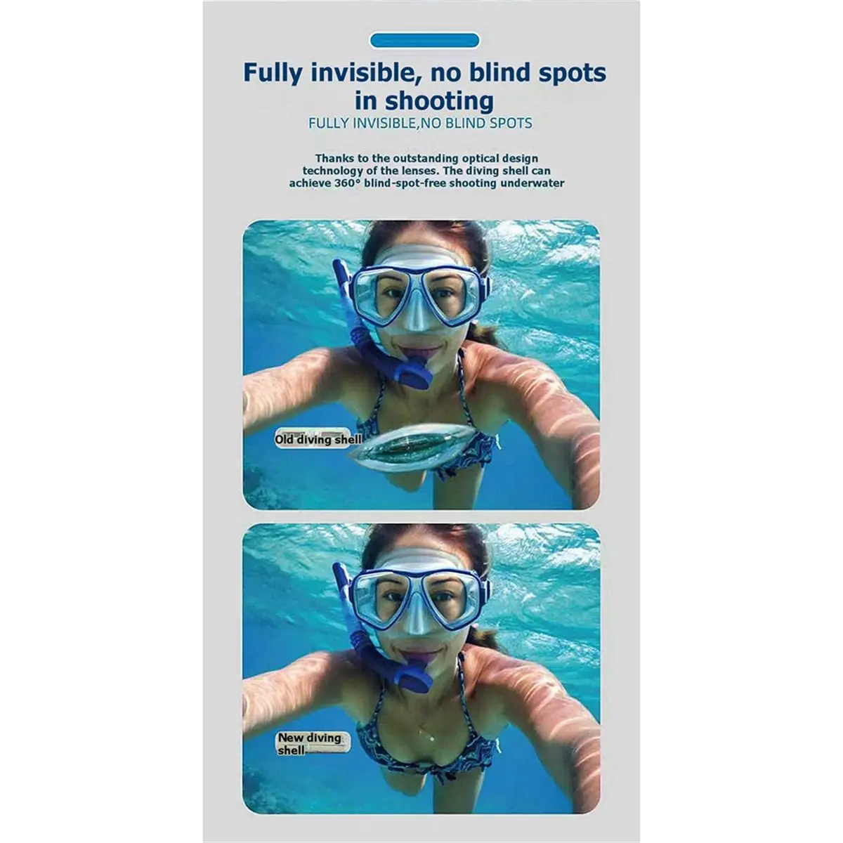 Waterproof Case 60m Depth for X6 Action Camera Diving Shell Protective Housing Underwater Protective Gear