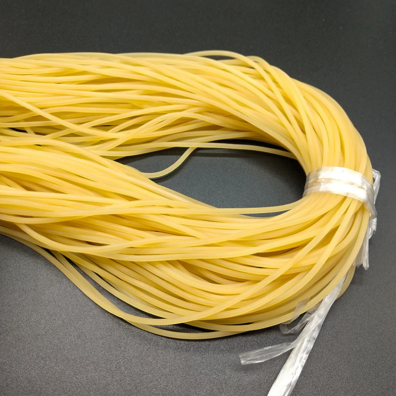 Diameter 2mm 3mm Latex Elastic Solid Rubber Band Elastic Fishing Slingshot Binding Rope Tying Rubber Line String