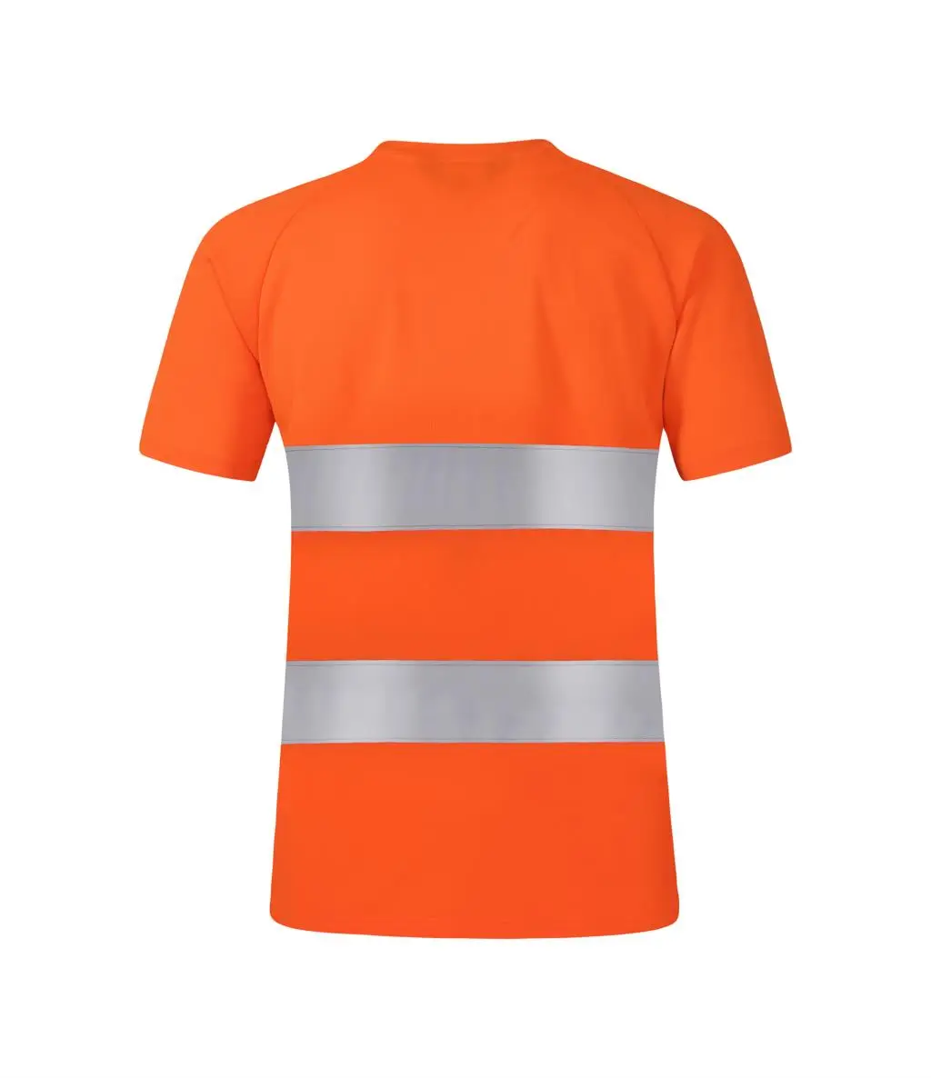 Outdoor sportshirts Fluorescerend veiligheidswerkshirt met hoge zichtbaarheid Korte zomer ademend werk-T-shirt Reflecterend T-shirt