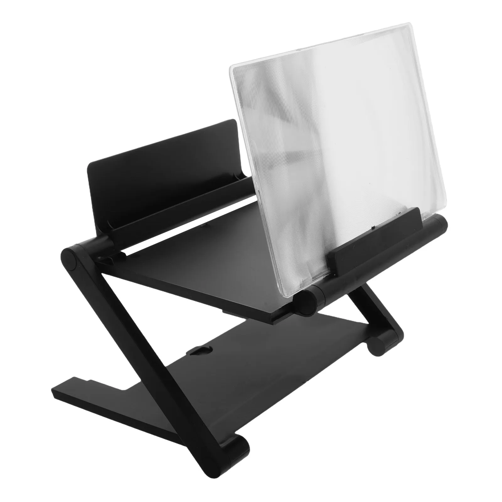 Foldable Pull-Out Lift Phone Screen Magnifier Hd 3D Viewing Portable Adjustable Height for Smartphones Wide Compatibility Cell
