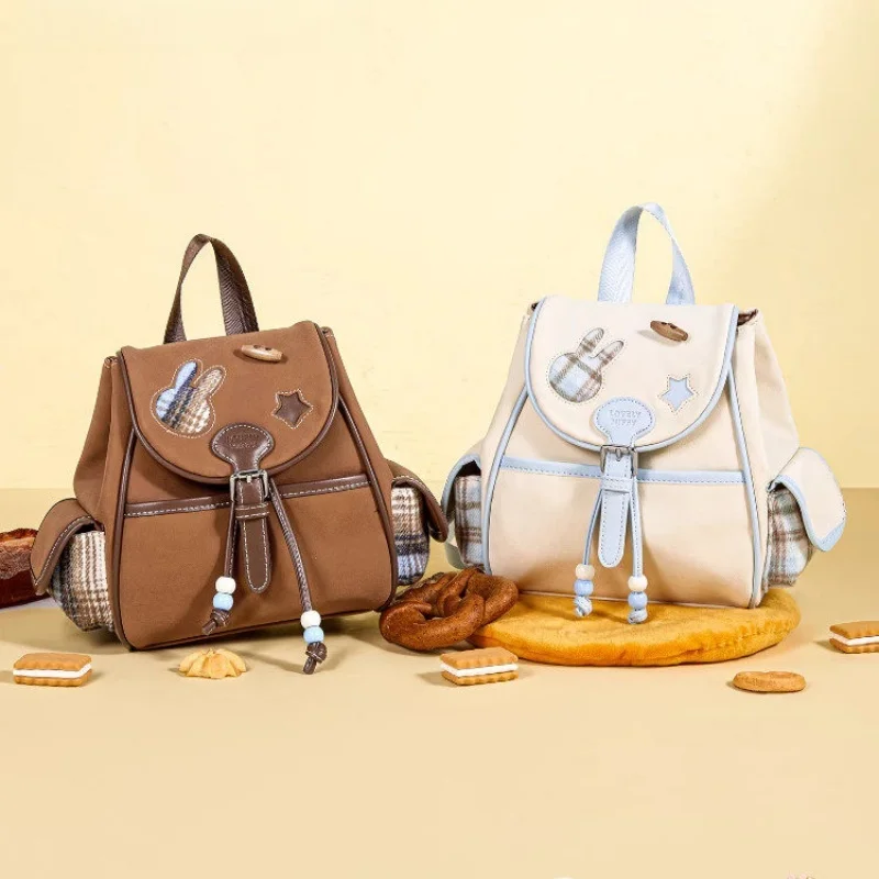 

В наличии рюкзак Miffy Academy на шнурке, новый стиль, рюкзак в стиле ретро, классический красивый очаровательный коллекционный подарок, серия украшений