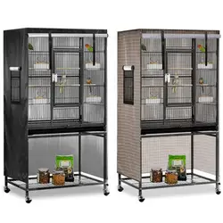 Bird Cage Cover 51 X 38 X 23.5 In Birdcage Cover Durable Breathable Washable Material Pet Removable Durable Protector