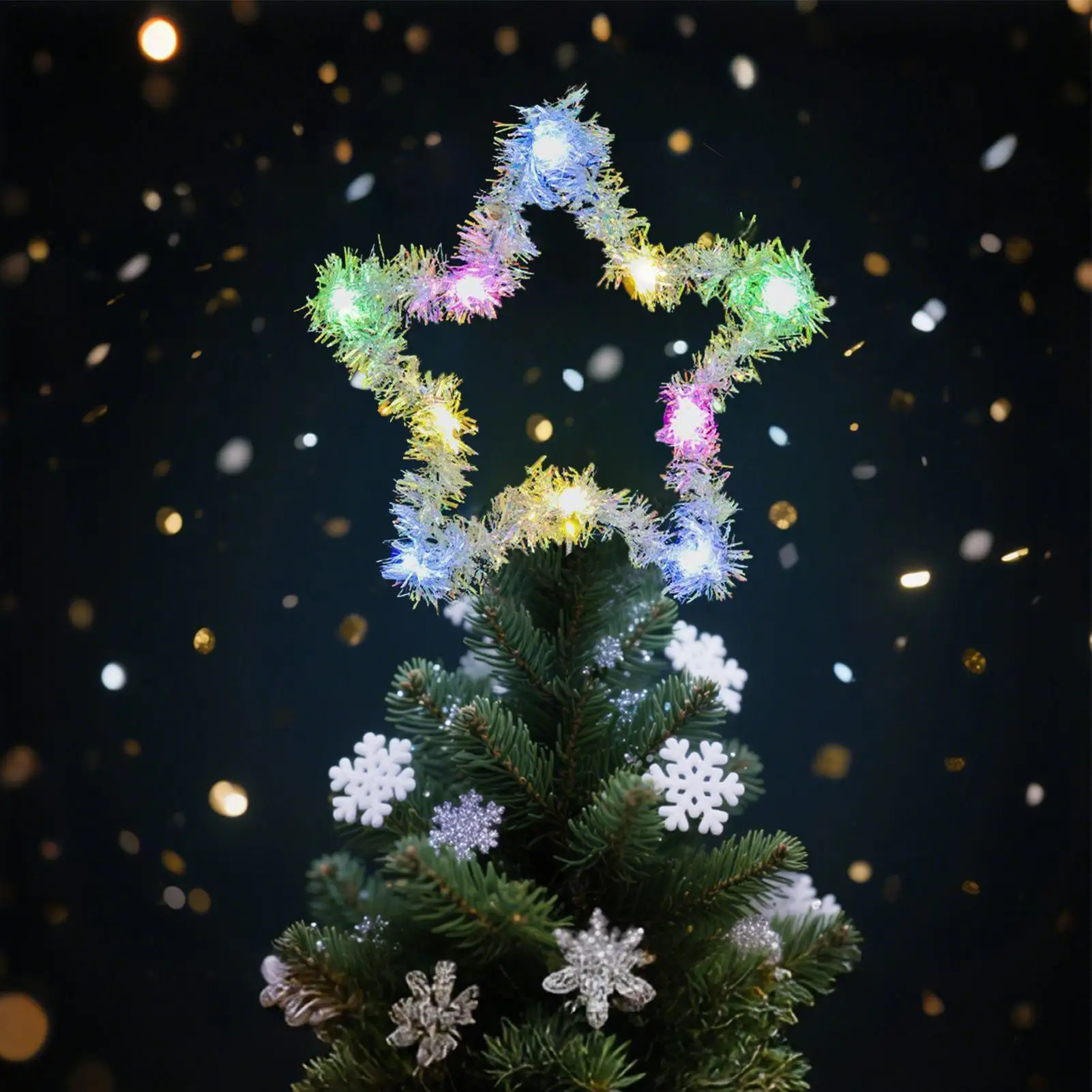 حلقات حرفية معدنية 8 بوصة على شكل نجمة حلقة حرف يدوية 5 قطع صائد الأحلام أداة ذاتية الصنع للحرف اليدوية قطع مركزية زهرية لحفلات أعياد الميلاد والزفاف