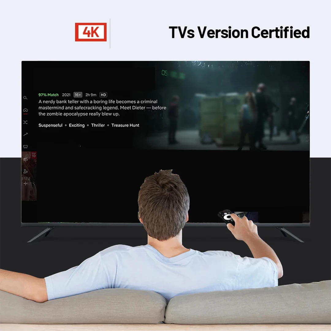 T1 Smart TV Box Home Theater Android13 Allwinner H313 Quad Core 4G 5G Dual WIFI 2GB 16GB BT5.0 Suporte 4K Assistente de Voz TV Box