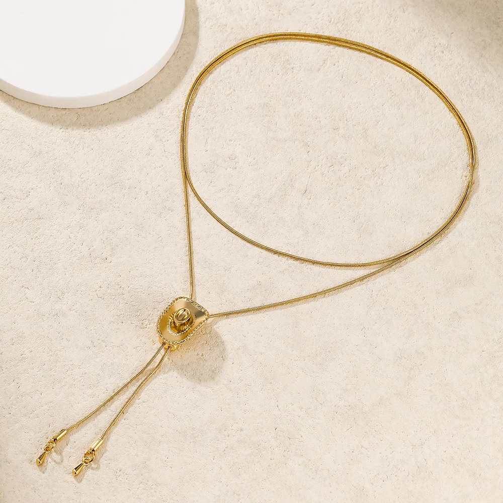 Adjustable Drawstring Necklace For Women Fashion Design Light Luxury Versatile Neck Chain Necklace Jewelry Accessories Gift