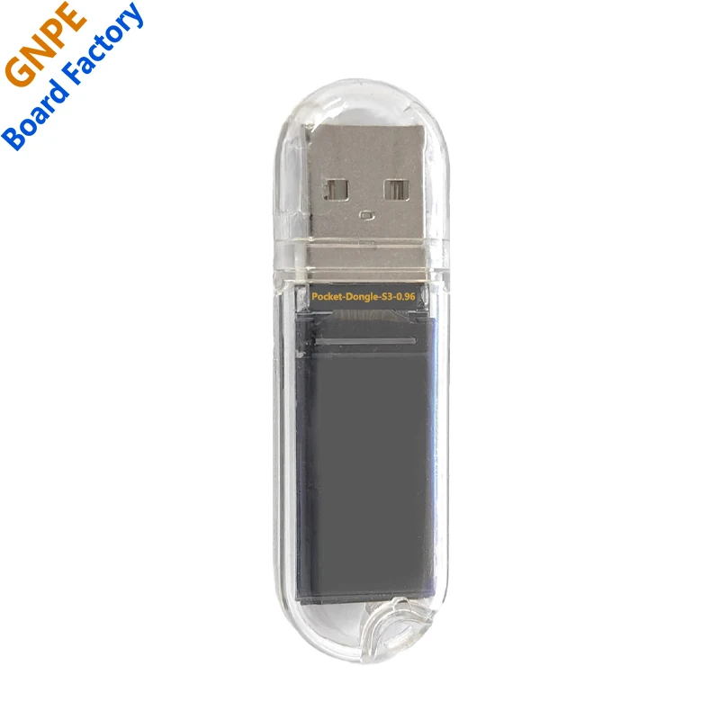 ESP32-S3 Papan Pengembangan Pocket-Dongle-S3 N16R8 Layar 0.96 Inci LCD Layar 0.96 Inci