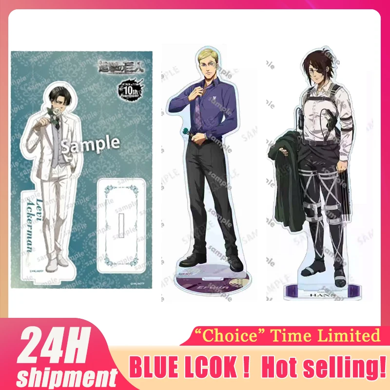 Attacking Giants Levi Figurine Acrylic Stand Hange Acrylic Ornaments Collectible Erwin Cosplay Prop Eren Cute Accessory Toys