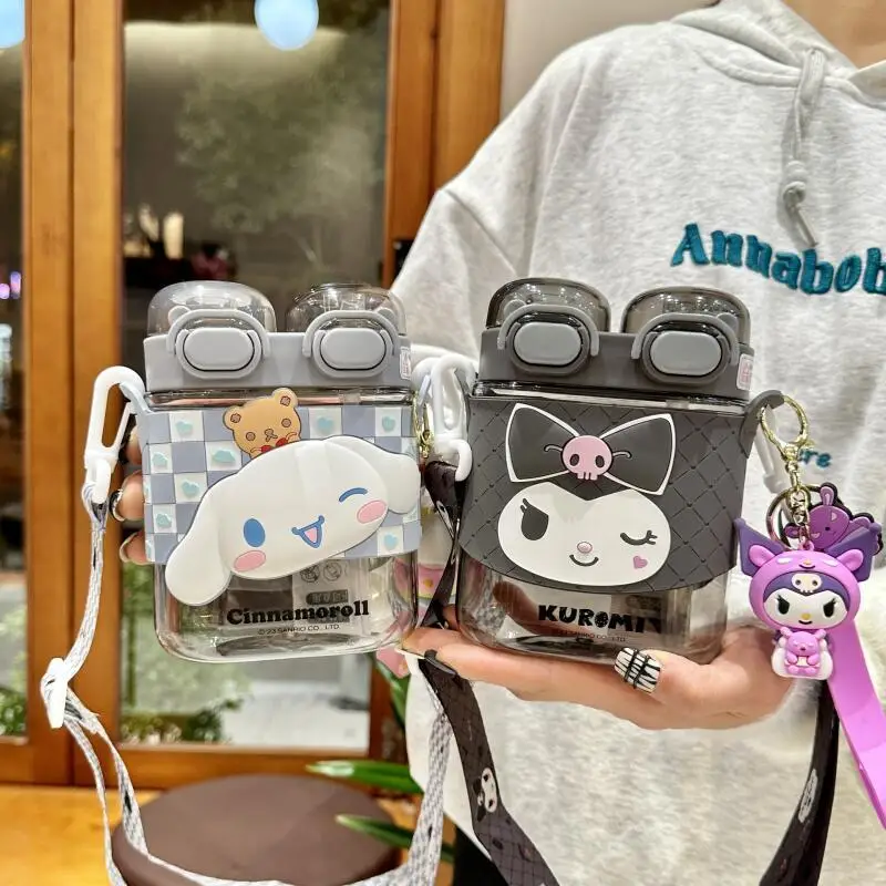 

Sanrio Kuromi Pochacco Merman Plastic Water Cup Cold Drink Cup Hit Product New Product Cartoon Portable Large Capacity Adult