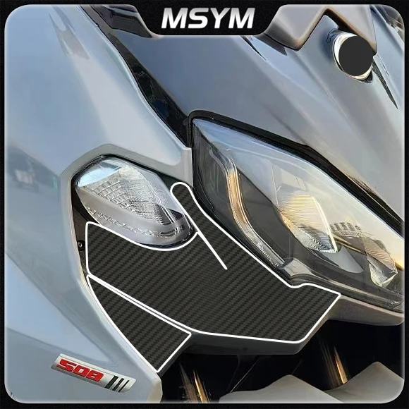 Motorcycle 3D carbon fiber protective film fuel tank sticker body modification For SYM TL500 508 TL508 TL500 sym tl500 tl508
