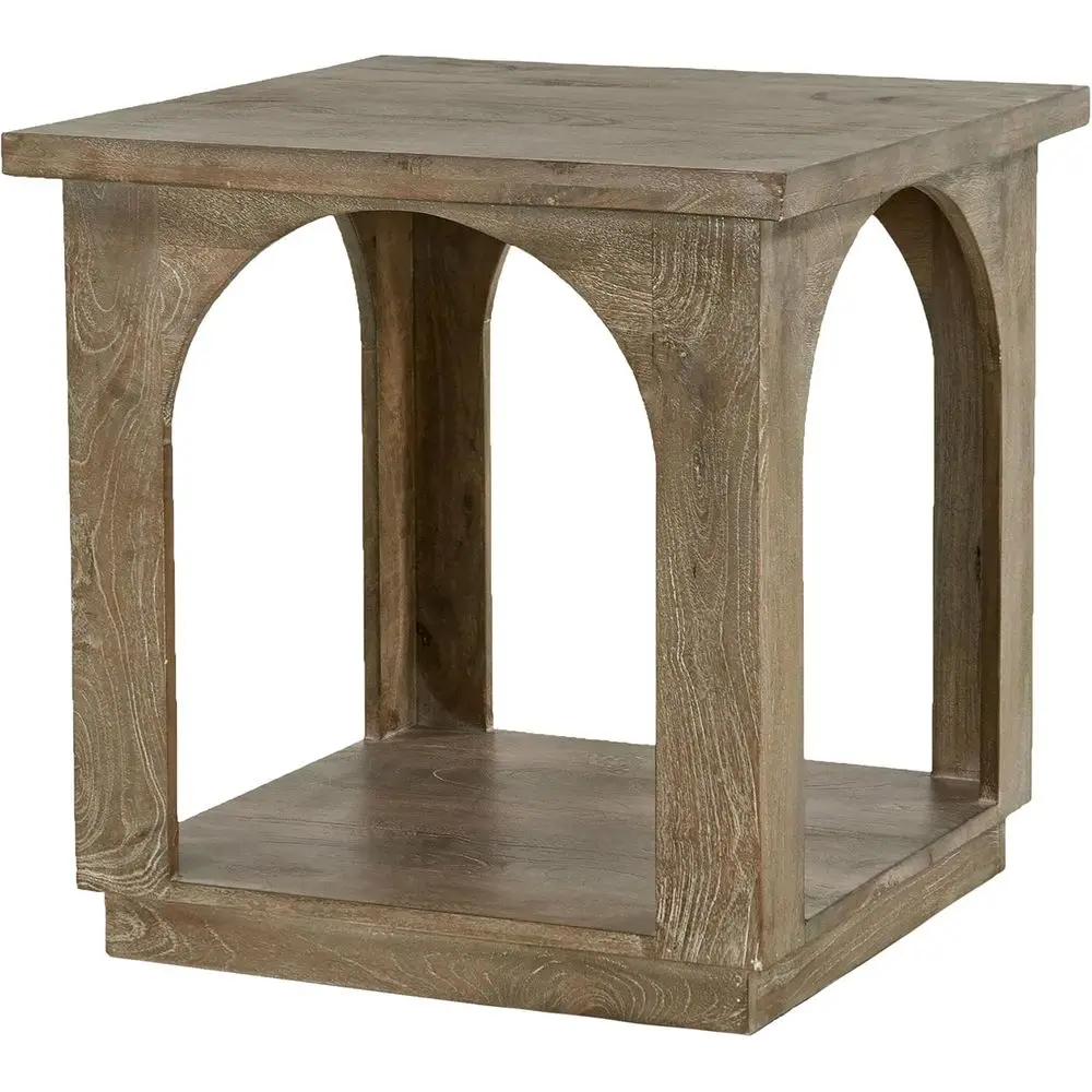 

Archie Contemporary End Table inished in North k Brown Solid Wood
