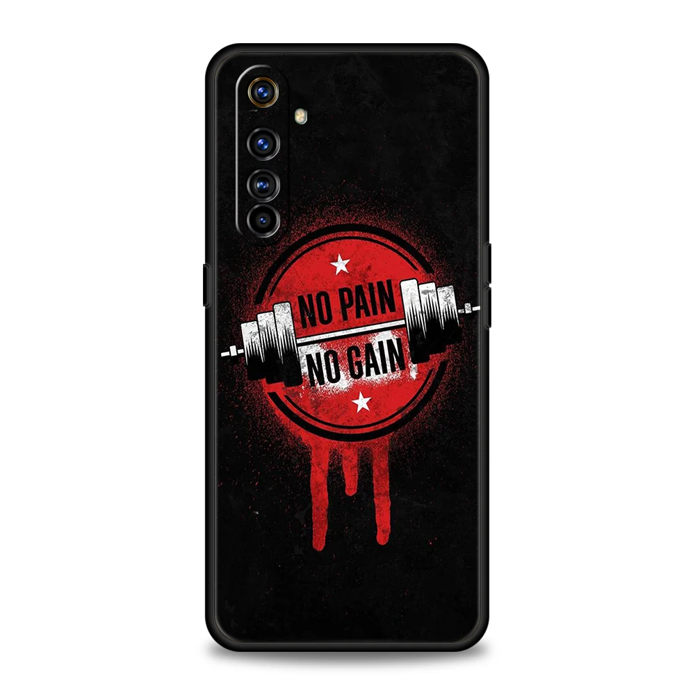 Barbell Deadlift Fitness Phone Case for Oppo A17 A12 A57 A74 A16 Find X5 X6 A52 A53 A54 A15 Reno 6 Z 7 Pro A9 5G Silicone Shell