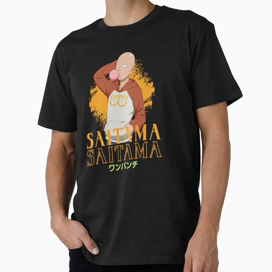 A Hero For Fun Saitama Cartoon Gift T-shirt for Anime lover 1205 One Punch Man Manga Print Graphic Clothes All Size Tops S-6XL