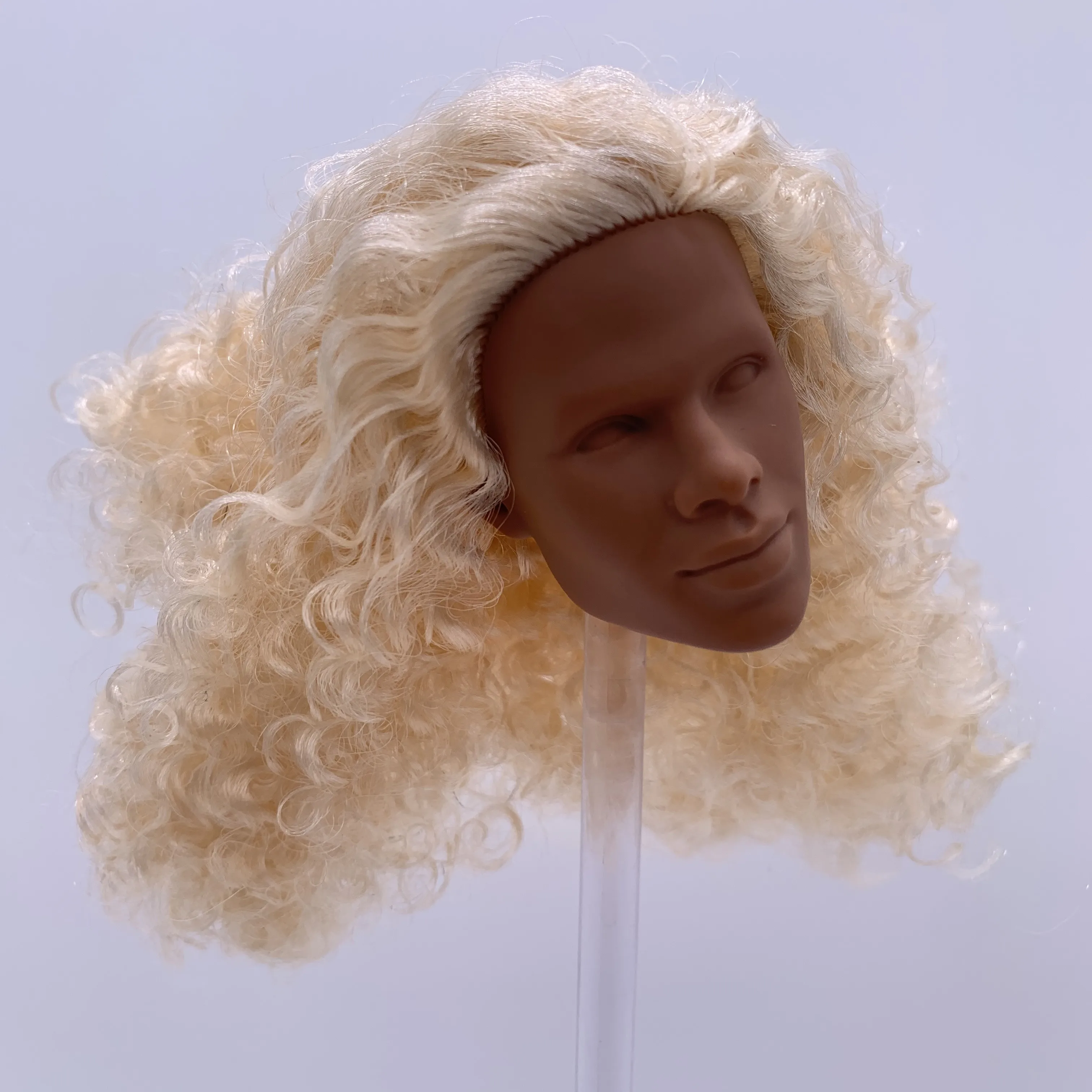 Fashion Royalty Light Honey Skin Blonde Curly Hair Rerooted Tobias Alsford Integrity Homme 1/6 Scale Male Doll Head