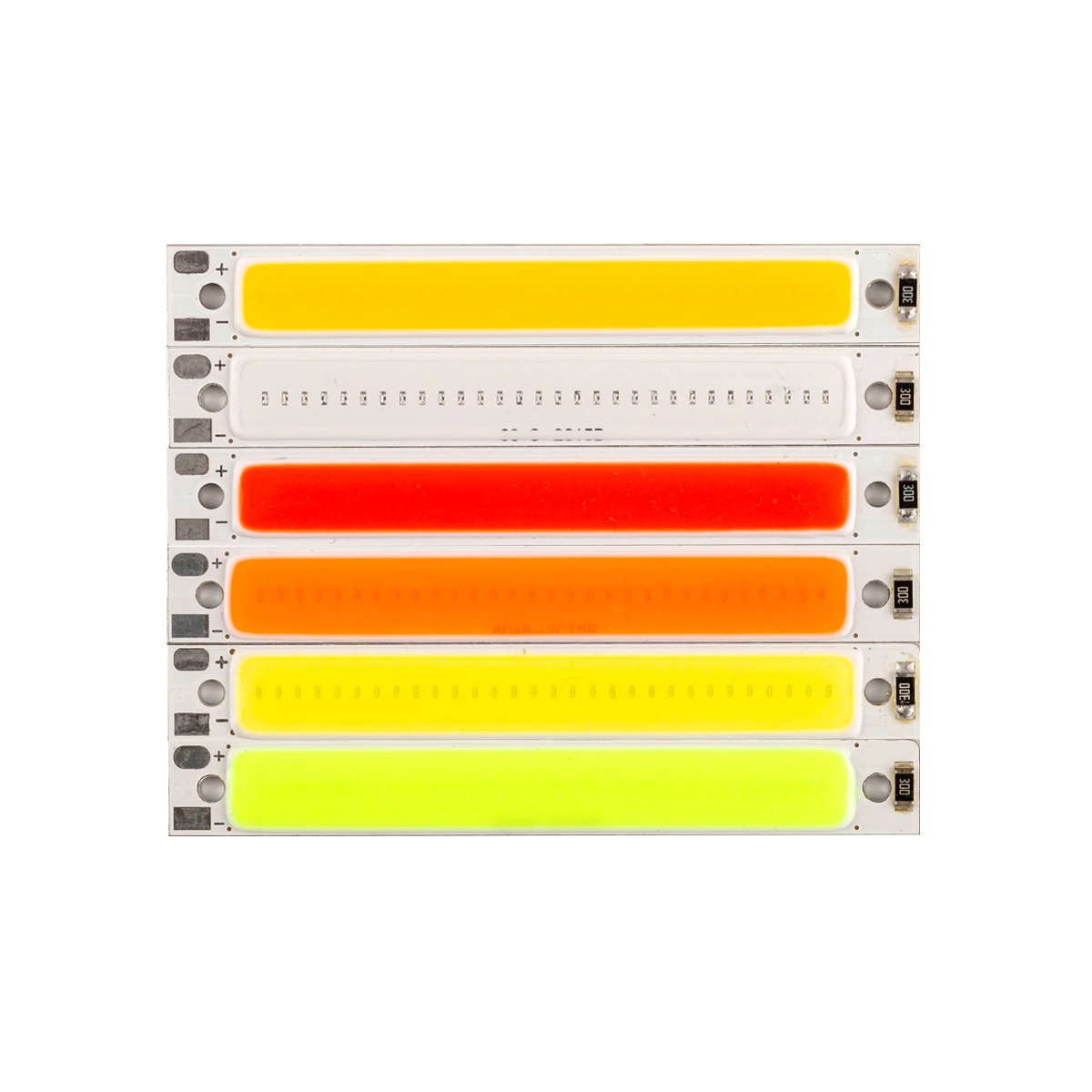 Afbeelding 5: 2PCS 60*8mm 3W COB LEIDENE Chipsbronraad op Verlichting Bulb Module 3V Volledige Delen Bar Chip Enige Multicolor Lamp LEDs Panel