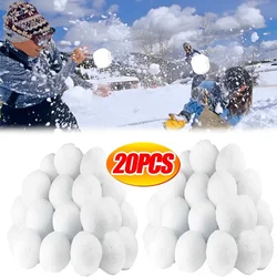 20/5PCS Christmas Snowballs Indoor Xmas Decoration Realistic Polyester Fiber Snow Balls Simulation Ornaments Navidad Decoration