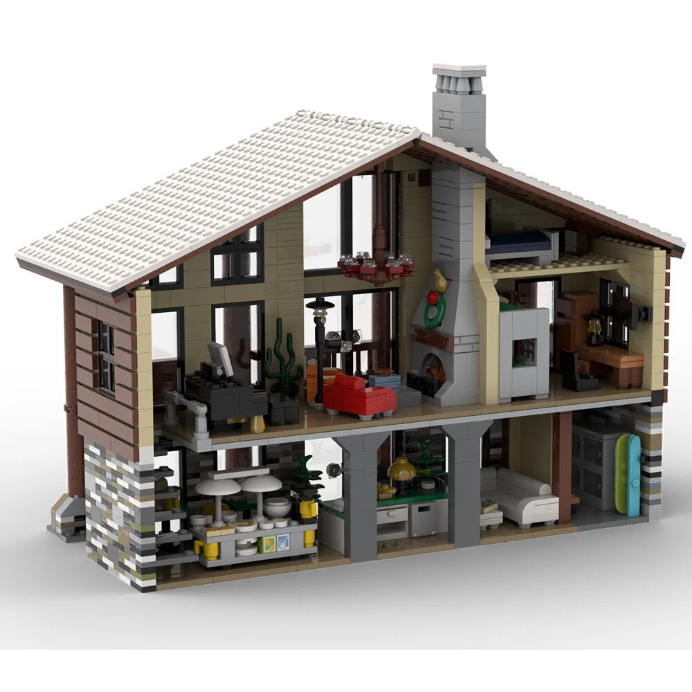 

MOC-158007 Зимняя деревня: лыжный дожде с интерфейсом на Рождество 2032. Детали.