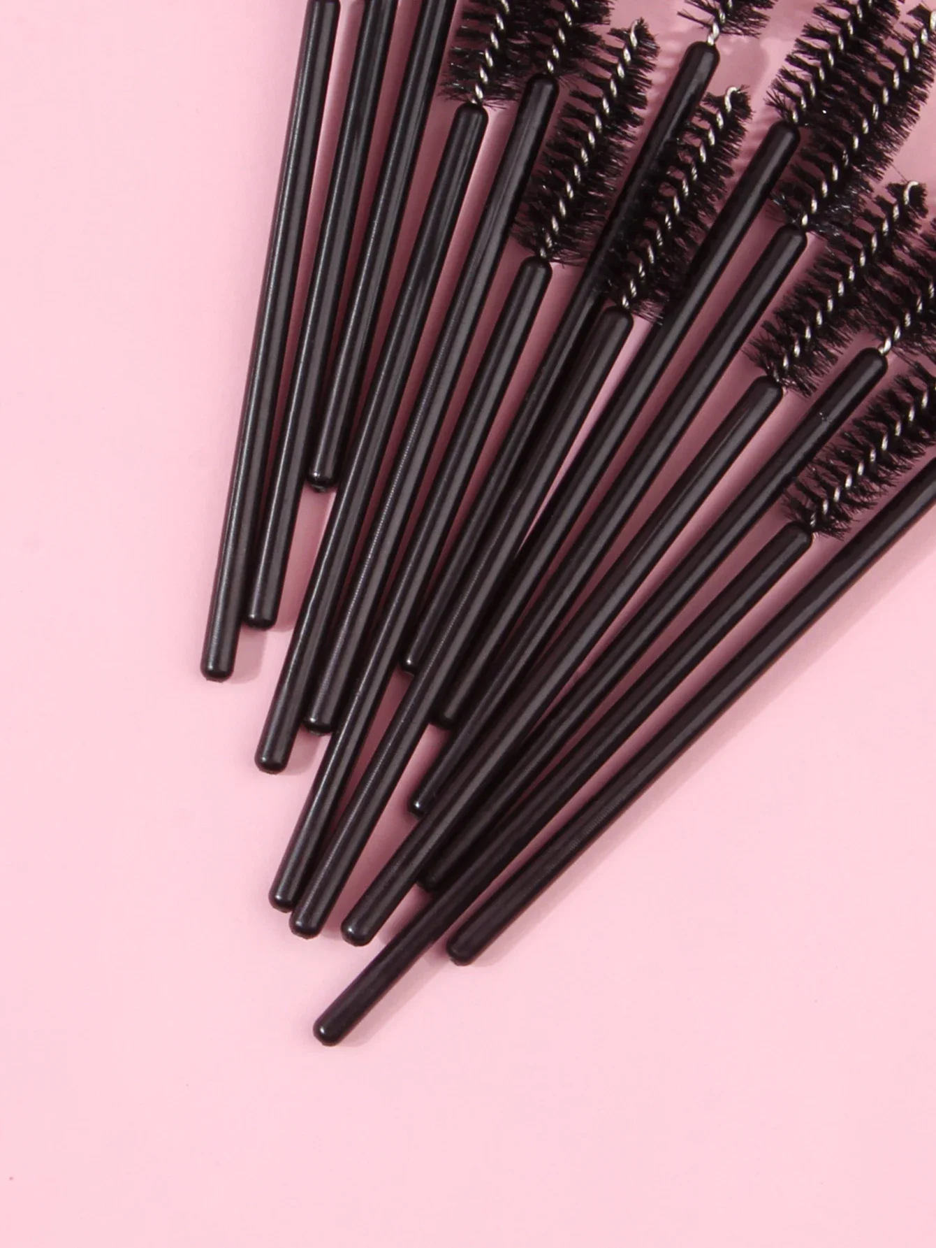 50 Stück/Flasche Wimpern verlängerung bürsten mit Behälter Augenbrauen Wimpern Mascara Zauberstäbe Spoolies tragbar nur für den Fall