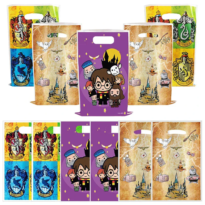 

10/20/50pcs KAYOU Harry Potter Themed Pearlescent Gift Bag For Kilds Birthday Party Decorations Baby Shower Party Supplies Gift