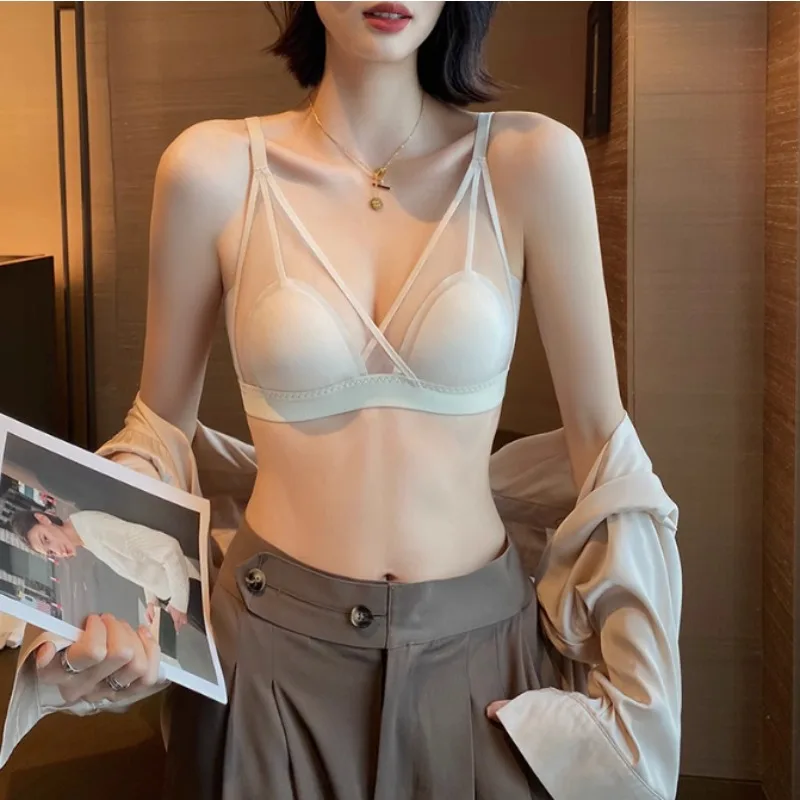 Summer Ultrathin Style Women's Suit Not Have Steel Ring Anti Sagging Oversized Size Large Cup Size Comfort Women's Bras