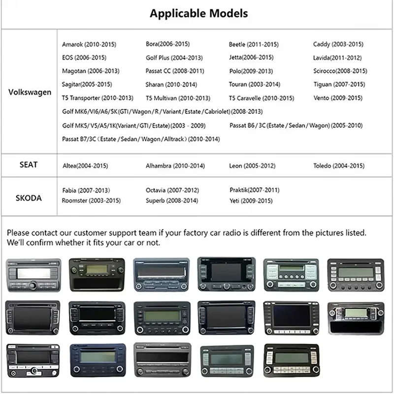 7'' For VW Jetta 2011-2018 Car Stereo Radio Wireless Apple Carplay GPS BT Android 13 Auto Head Unit Camera WIFI 6-128GB