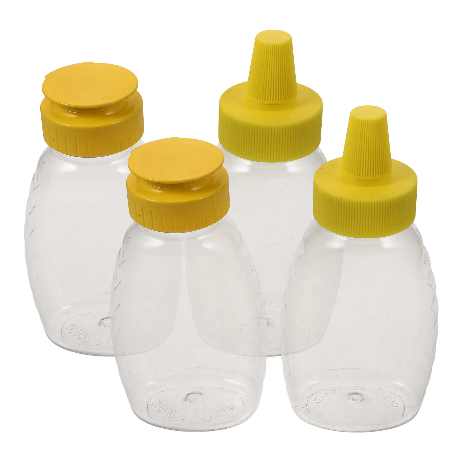 

4 Pcs Squeeze Bottle Plastic Honey Salad Dressing Sauce Dispenser Kitchen Gadgets Olive Oil Storage Mustard Ketchup Barbecue