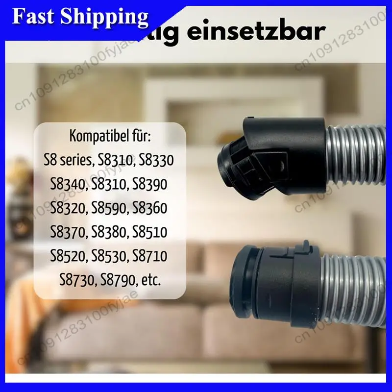 

-Шланг для пылесоса X07A, совместимый с S8 S8000 C3 Complete и C3 Compact. Запасные части для стандартной 1,8 м.