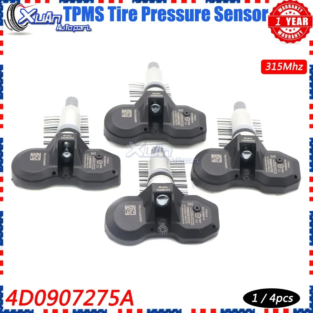 

TPMS Tire Pressure Monitor Sensor 4D0907275A For Audi A6 RS6 A8 S4 S8 D2 Volkswagen Phaeton Bentley Continental GT 2005 315Mhz