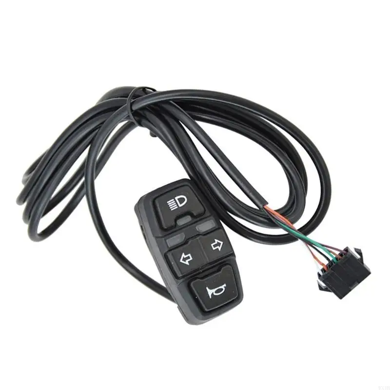 Electric Bicycles Headlight Horn Taillight Turn Set with Switching Button Skateboards Headlight Assembly Part - view 2
