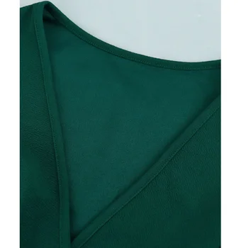 Wmstar Plus Size Dresses for Women 2025 Summer Sweet Elegant V Neck Summer Holiday Midi Dresses Wholesale Dropshipping XL-5XL 4