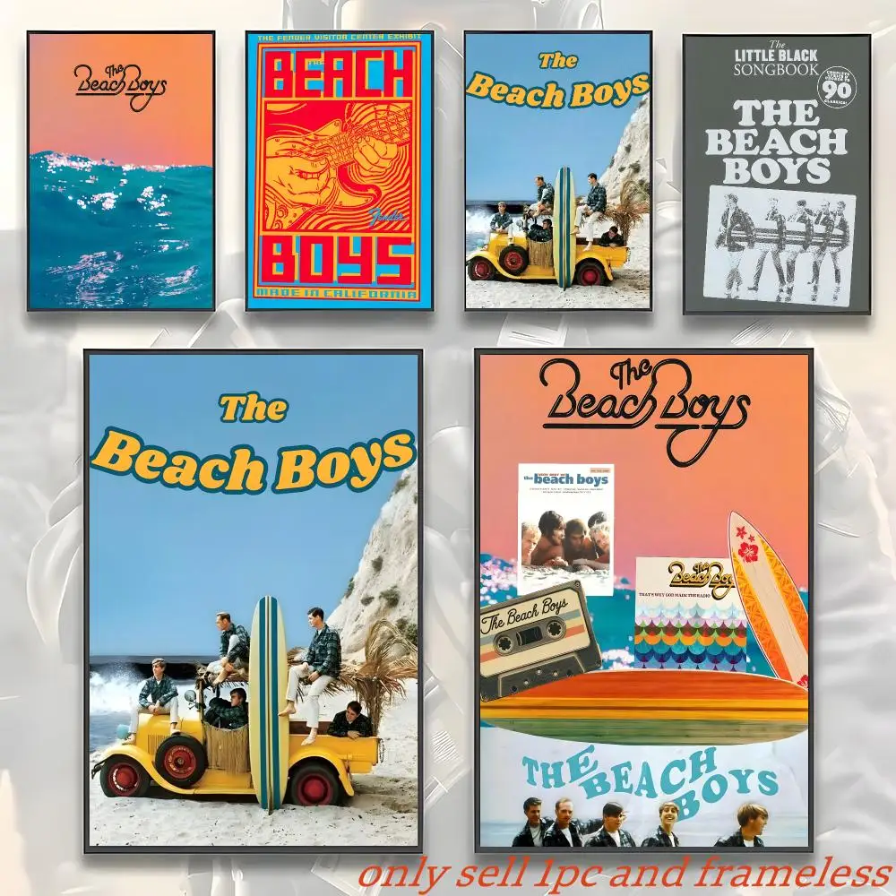 Rock Actor Band T-The Beach Boys Poster Gift with prints Home bedroom living room decoration promotion and display