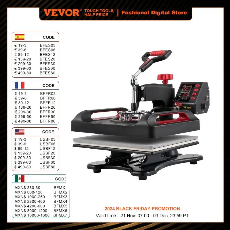 VEVOR 5/8in1 15x15