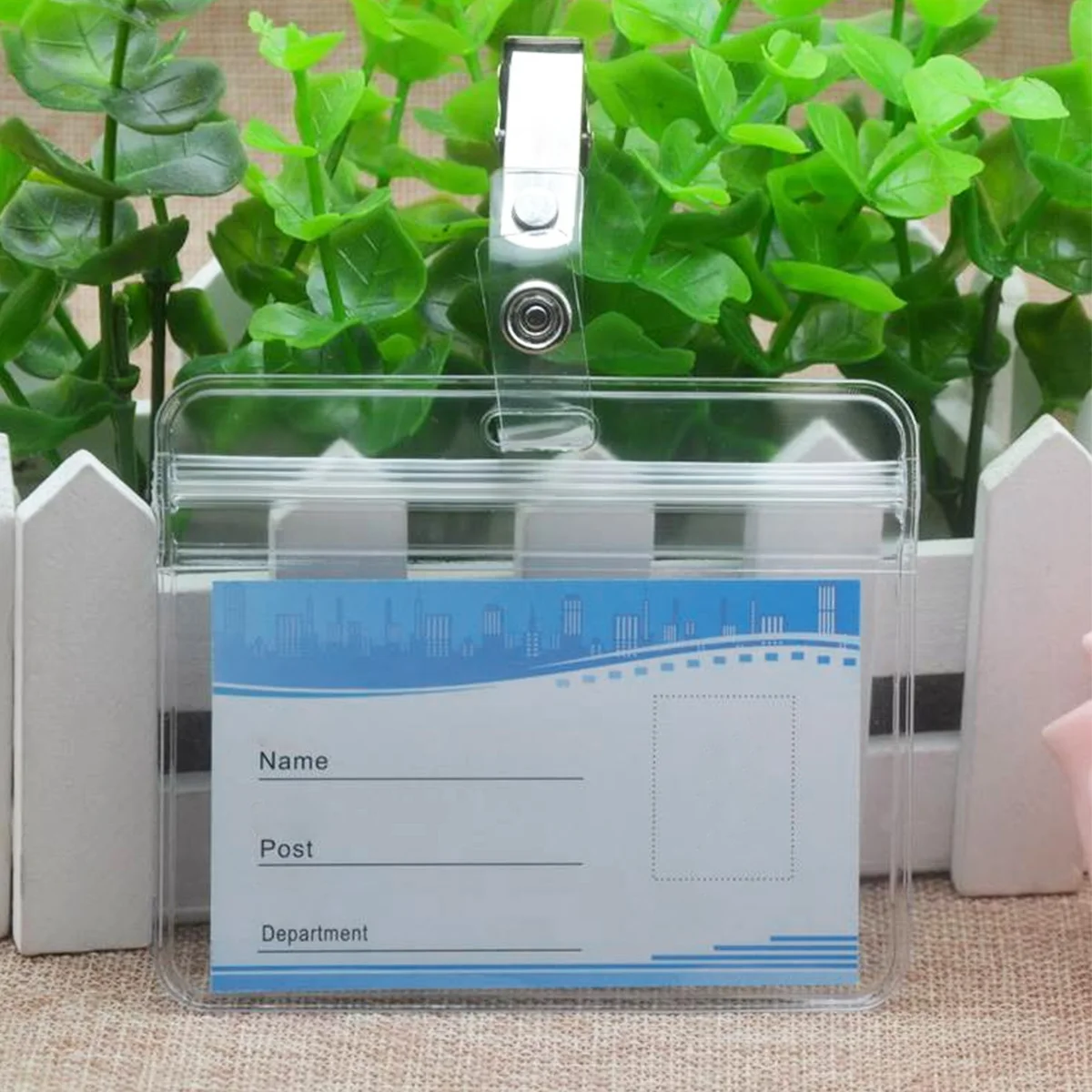 

100 Pcs Breast Card Clip Badge Reel with Belt Reels Work Permit Retractable ID Student