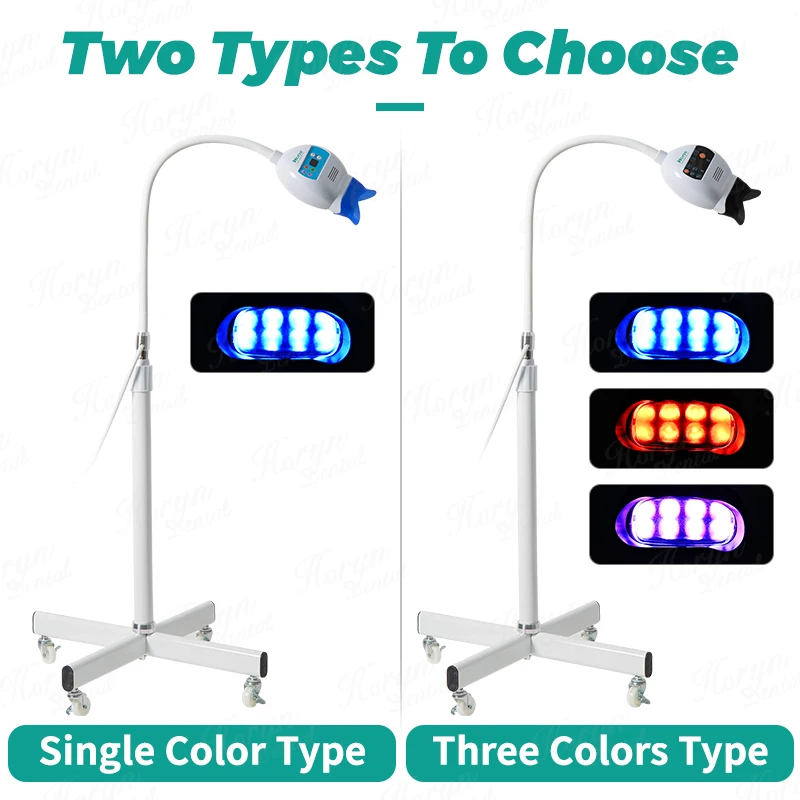 40W Dental Cold Light Lamp 3Color/Blu-ray Teeth Whitening Machine Bleaching Accelerator Device LED Light Dentistry Tool