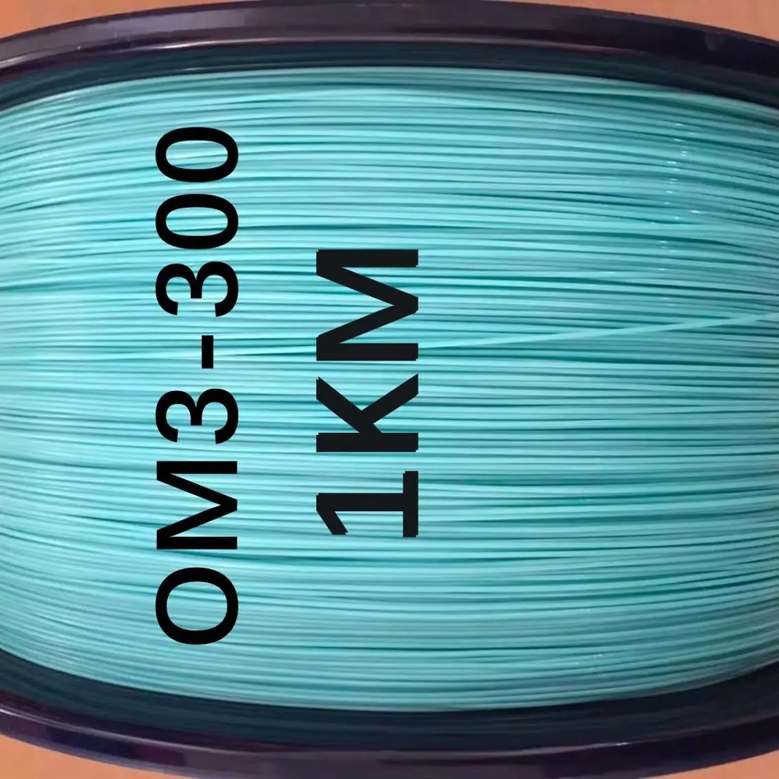 

fiber optic cable Tighted 0.9mm OM3-300 Multimode aqua color for fiber pigtails ftth optical fibre wire 1km/roll ELINK 1000mtr