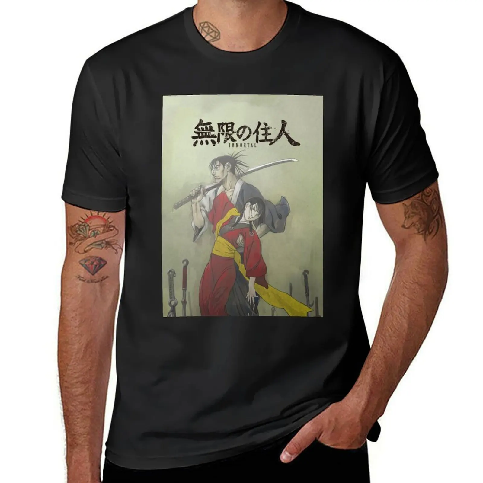 Mugen no Jūnin: Immortal T-Shirt vintage clothes boys whites tops blacks clothes for men