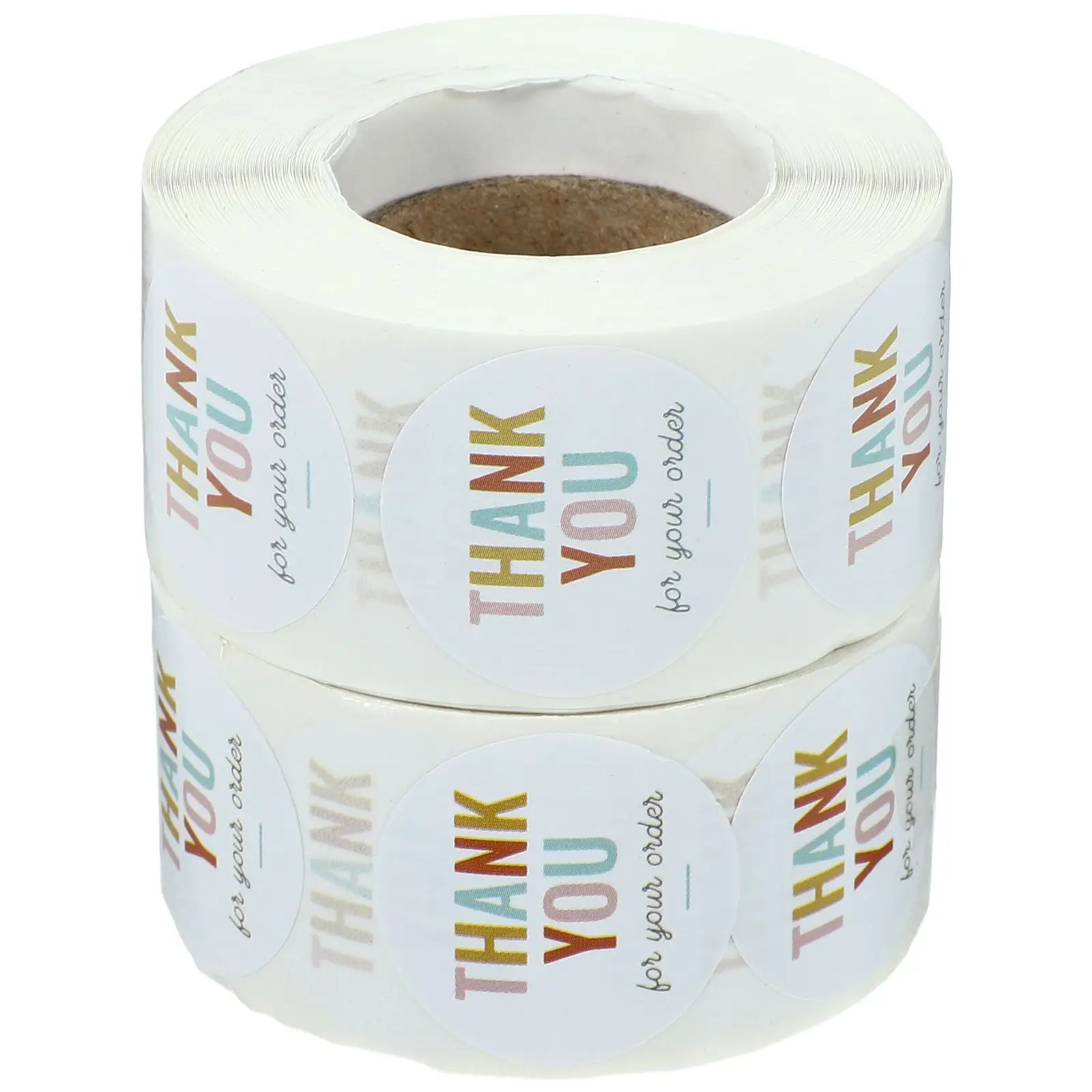 

2 Rolls You Stickers Colorful Sealing Gift Thank You Label Sticker Labels Adhesive Decor Paper Packaging Small Novel Design