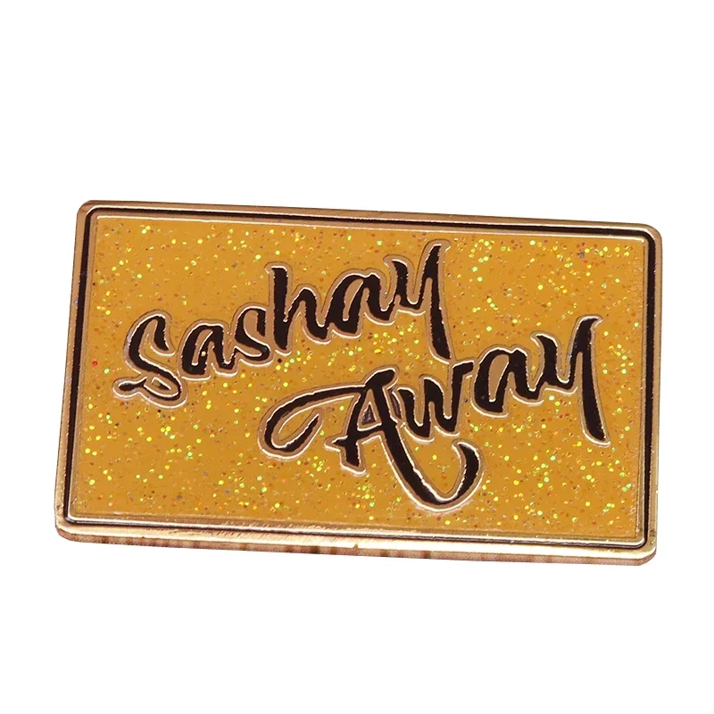 Sashay away gold glitter hard enamel pin Rupaul drag race statement fierce gift thought jewelry